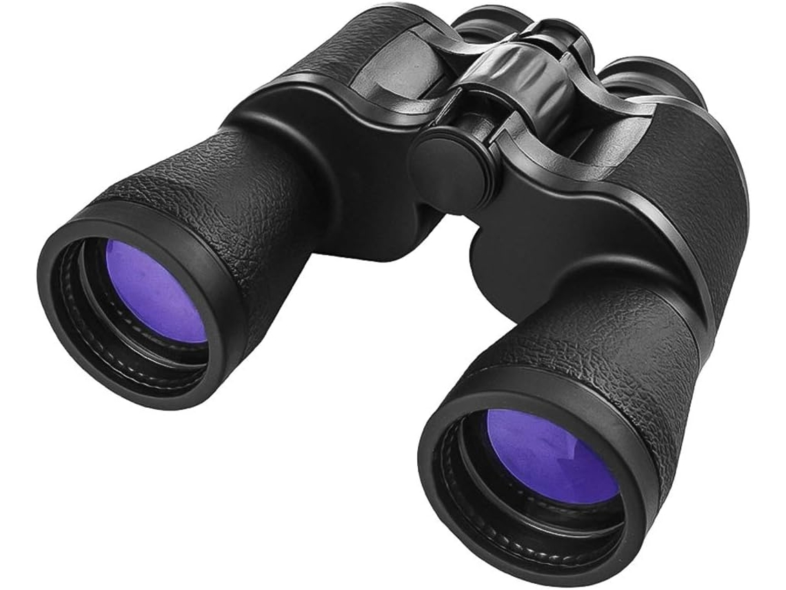 Binoculares ergonómicos 20x50, resistentes al agua y a los golpes, vidrio prismático Bk 7 para una calidad de imagen superior, copas oculares ajustables,