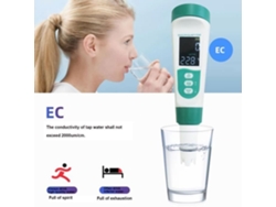 Testador de Qualidade Da Água Testador de Medidor de Ph 5 em 1 para Água Potável Piscina Aquários Hidroponia 