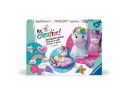 Figuras de unicornio creativas, 10 objetos para hacer en yeso, decoración, ocio creativo, a partir de 7 años, Ravensburger