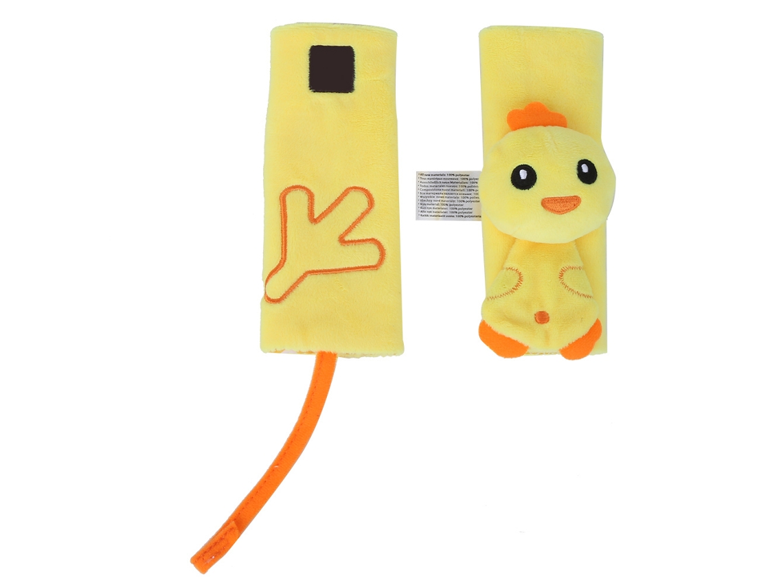 Protectores De Cinturón De Seguridad Para Coche Con Diseño De Pollo De Dibujos Animados Para Bebés, De Algodón, 16x16cm