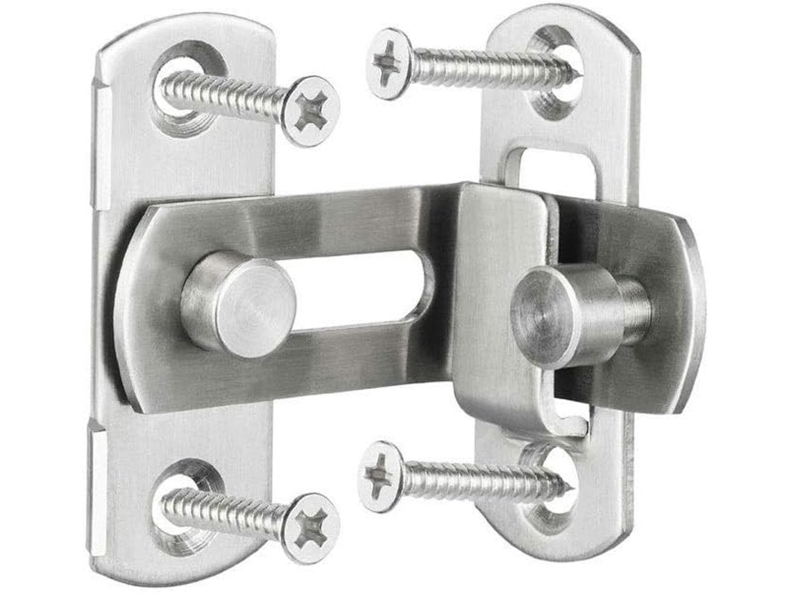 Pestillo De Puerta Ángulo Recto 90 G, Seguridad, Duradero, Resistente, Robusto, Acero Inoxidable, Aluminio