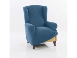 Maxifundas | Funda Sillon Orejero Super Elástica Relive | Color Celeste | Alta Elasticidad Y Tacto Suave | Hecho En España.