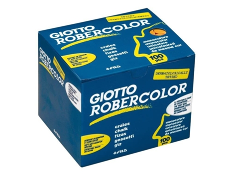 GIOTTO Tiza Redonda Antipolvo - Naranja, 100