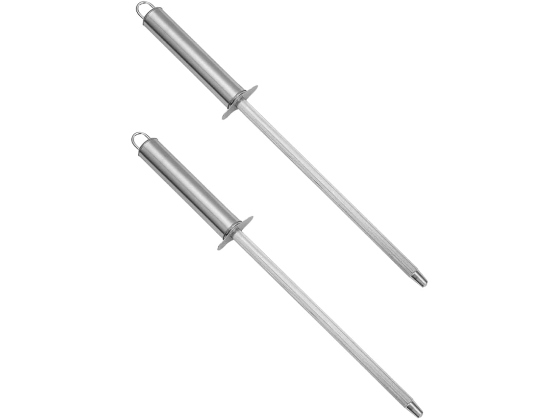 2 varillas de afilado de acero inoxidable para uso profesional en la cocina Vayotoy