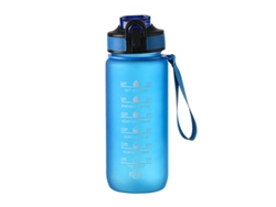Botella deportiva MDUG de 700 ml con degradado, correa para el hombro y pajita azul (no aplicable)