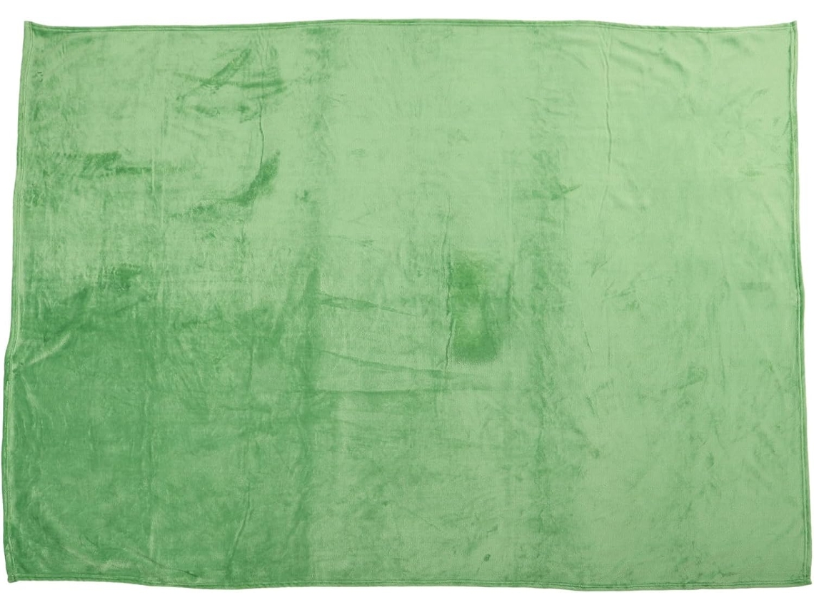 Poliéster Suave Viajes Cama Manta De Verde