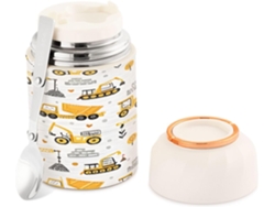 Recipiente para alimentos para adultos de 500 ml, acero inoxidable.
