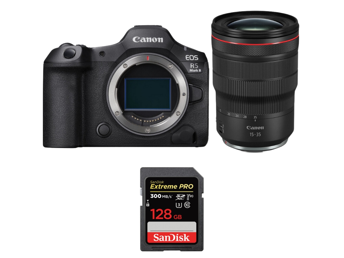 Canon Eos R5 Mark Ii + Rf 15-35mm F/2.8 L Is Usm + 1 Sandisk 128gb Uhs-ii 300mb/s + Ebook “20 Consejos Para Fotos Que Impactan”