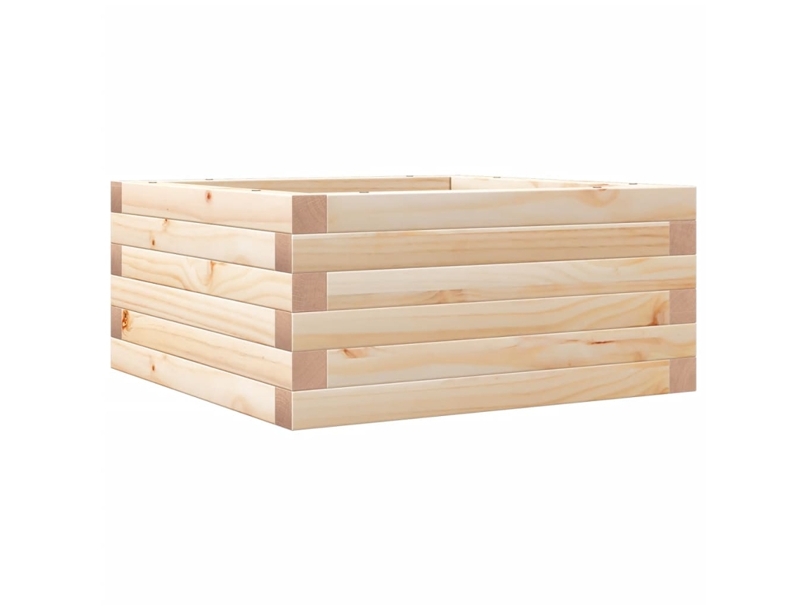 Jardinera VIDAXL Marrón Madera (50x50x23 cm)