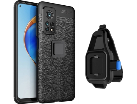 Funda Xiaomi Mi 10T Pro Rugged Leather con Soporte de Cintura Negro