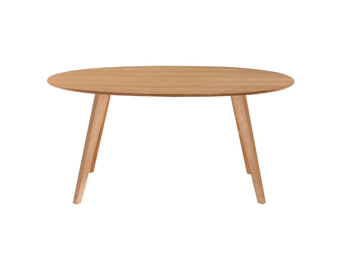 Mesa de Comedor Diseño Escandinavo Oval Roble L160 Marik MILIBOO