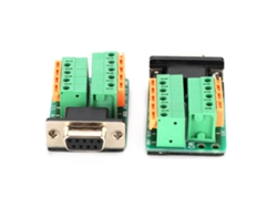 2pcs Adaptador De Terminal Hembra Db9 9pin Placa De Desconexión Rs232 Conector Db9-m0-00