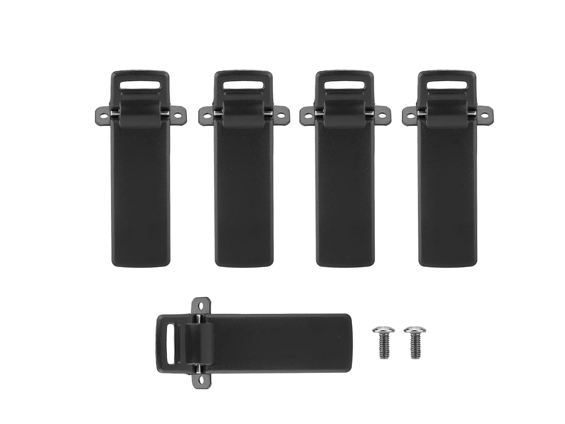 5 Clips Para Cinturón Para Radio Walkie-talkie Baofeng Uv-5r Original, Clip Trasero