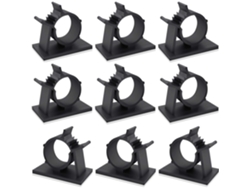 Bridas ajustables de nailon adhesivo de 3 m para coche, hogar y oficina, color negro, 60 unidades Kofihety