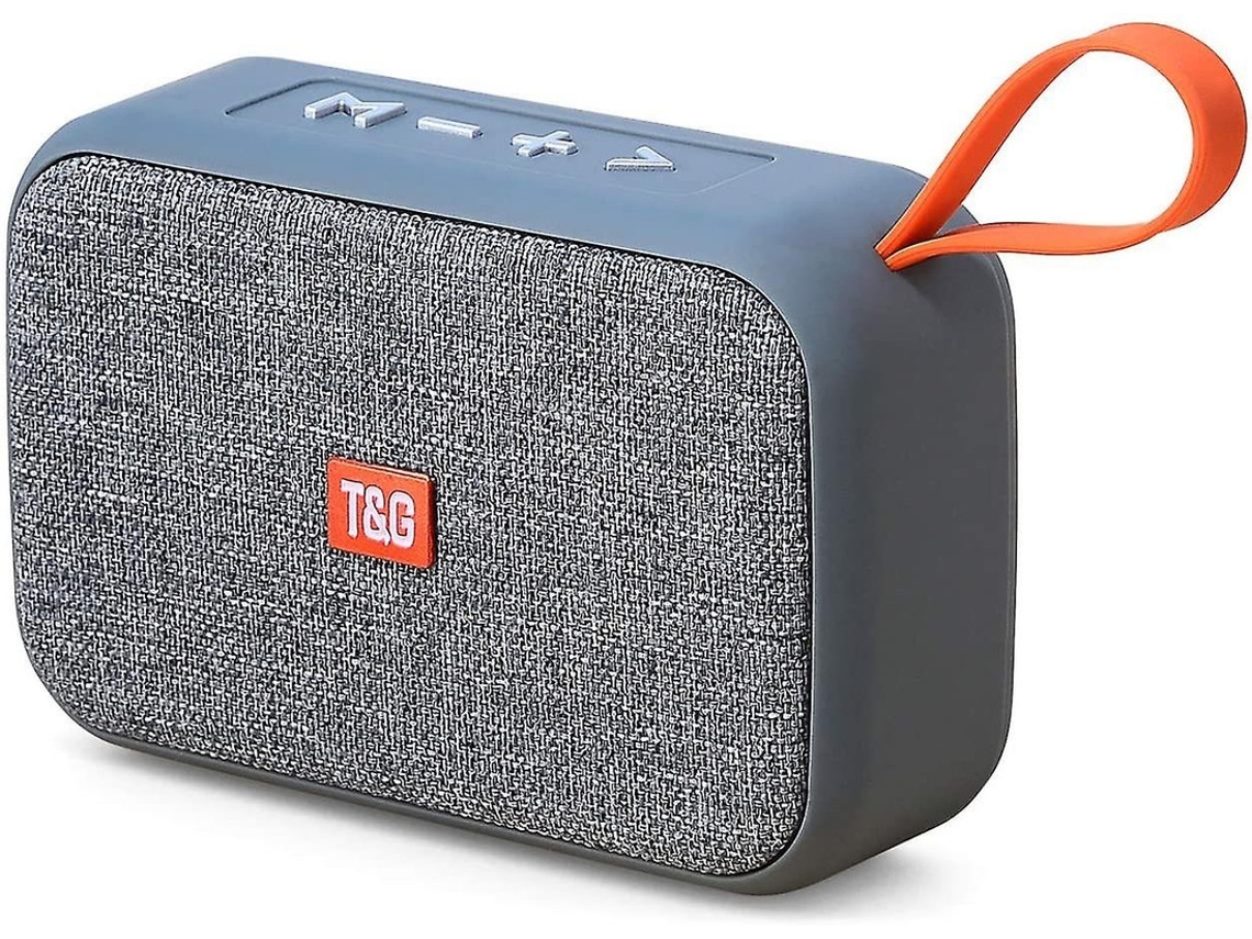 Mini altavoz portátil Bluetooth 5.0 con sonido envolvente 361 TWS compatible con tarjeta TF/AUX/Micro SD/FM gris Lalamoli