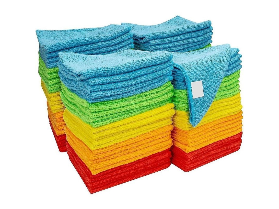 Paño De Limpieza De Microfibra, Paquete De 12 Unidades, Tamaño 30x30 Cm - Suave, Absorbente Y Sin Pelusa