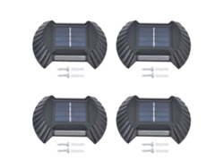 2026-4 Sets Luz Solar De Pared Impermeable Led Multifuncional Para Patio Jardín Exterior Calle Luz Blanca