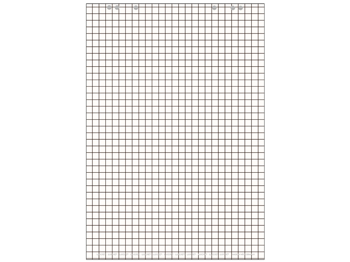 Bloc de Flipchart LANDRÉ 20 Hojas Cuadrado Plano