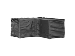 Maison Exclusive - Fundas Muebles Jardín Forma De L 2 Uds 12 Ojales 185x185x90 Cm