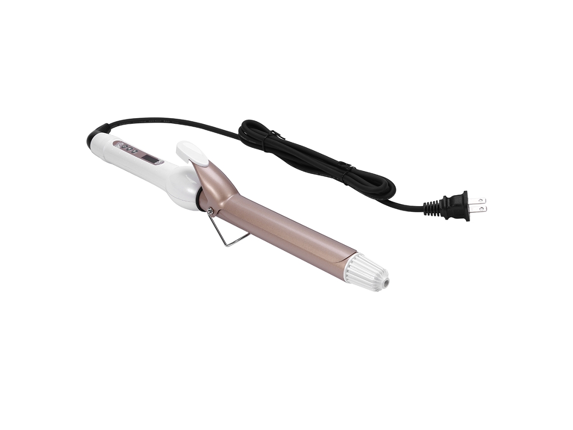 Plancha De Rizo De Cerámica Turmalina Con Pantalla Lcd 28mm Herramienta De Estilo Capilar