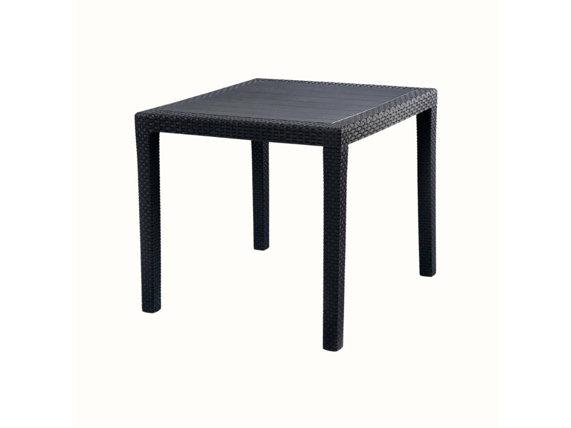 Mesa de jardín IPAE PROGARDEN King Antracita (79x79x72cm)