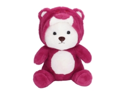 Oso De Peluche De Dibujos Animados Con Gorro Suave, Regalo Decorativo, 50 Cm, Rojo