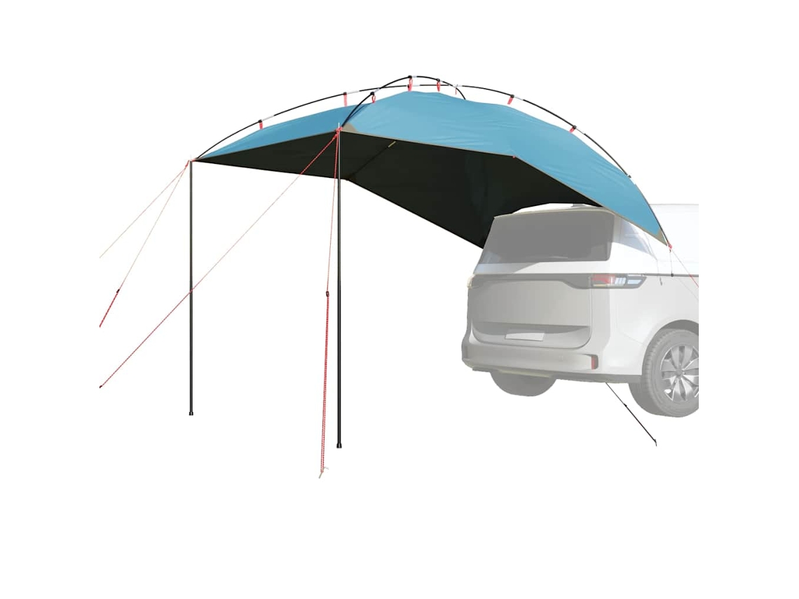 Tienda de campaña azul impermeable para coche