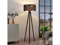 Lámpara de Pie LUX.PRO Newport (140 x Ø 38 cm - PVC / MDF - Multi/ Negro)