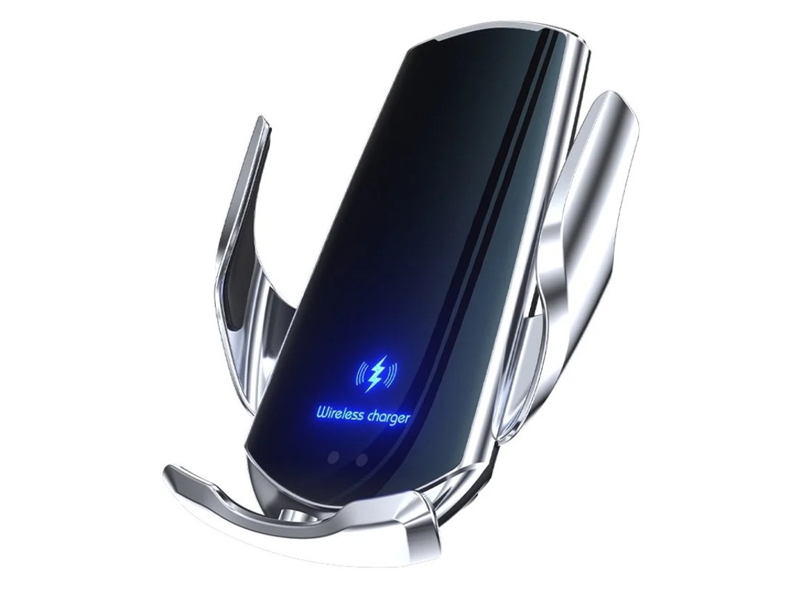 Soporte Para Teléfono Inteligente Con Carga Inalámbrica Para Coche Yizhood Silver Con Sensor Infrarrojo