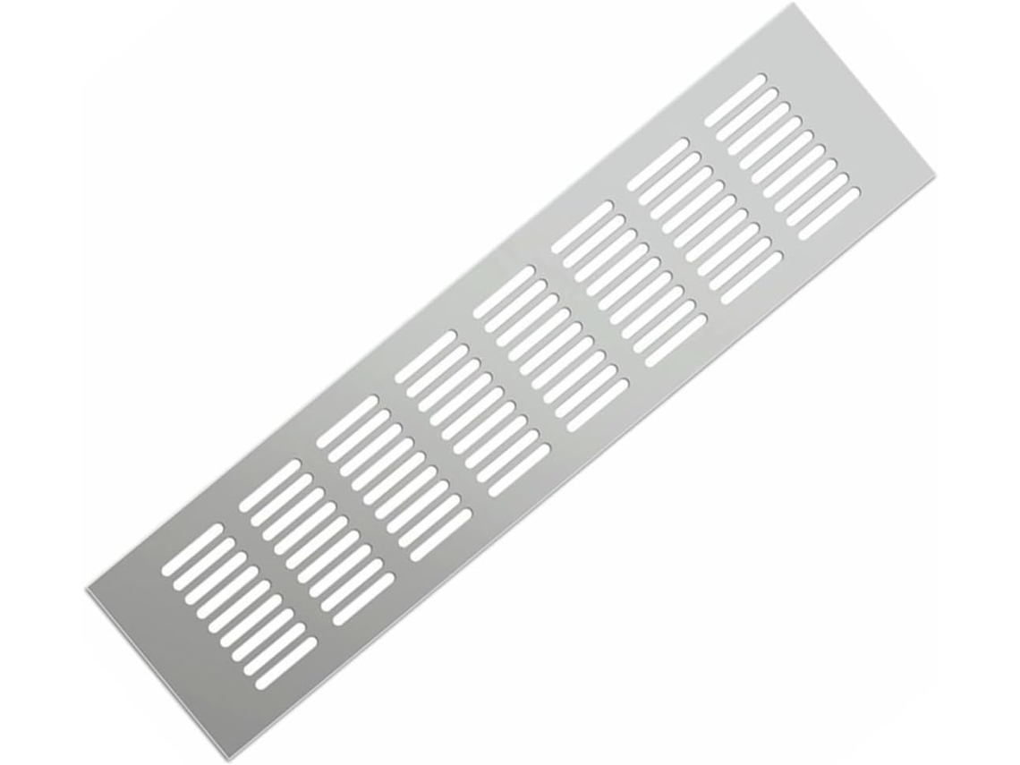 Rejillas De Ventilación Aleación Aluminio, Rejilla Para Refrigeración Y Zapateros, 200 Mm Ancho (tamaño: Pl...