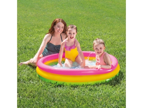 Piscina Inflable Con 3 Anillos Sunset 114X25 cm INTEX