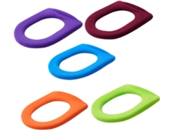 Juego De 5 Fundas Para Asiento De Inodoro En Forma De O, Suaves Y Cálidas, Coloridas Y Prácticas Para El Baño.