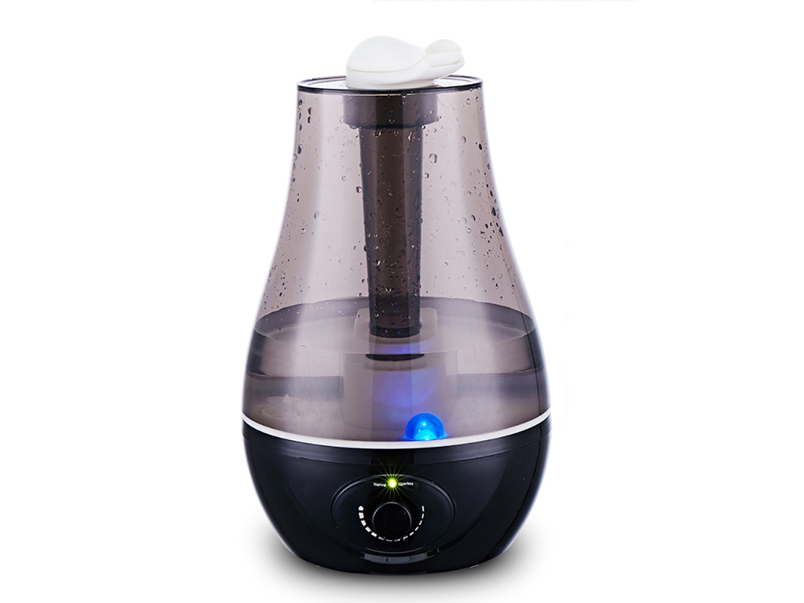 Humidificador Digitallab de 3000 ml con humidificación ultrasónica de aire de gran capacidad (negro)