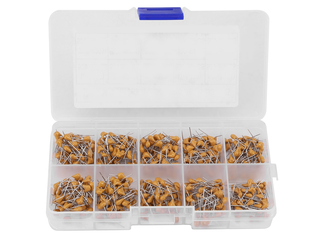 Kit De Condensadores Cerámicos Monolíticos 500pcs 10 Valores 50v 10pf-680pf Para Electrónica