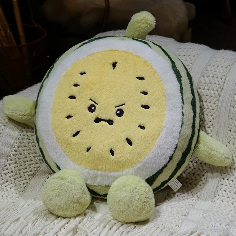Cojín Decorativo Para Sofá Con Diseño De Sandía (amarillo Enojado, 45 Cm)
