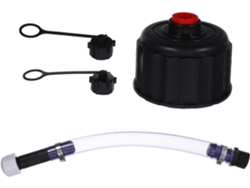 Kit De Suministro De Combustible De Competición Con Tapón De Manguera Negro, Lata Impermeable...
