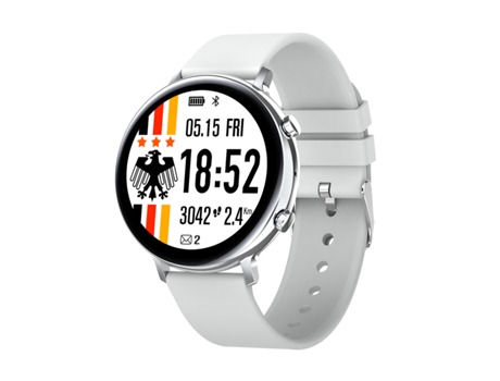 Monitor de ritmo cardíaco Smartwatch Bluetooth resistente al agua blanco JL-EIGHT