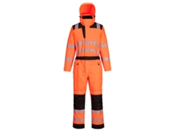 Sudadera con capucha impermeable de alta visibilidad Portwest Pw3 / Amarillo Negro / L