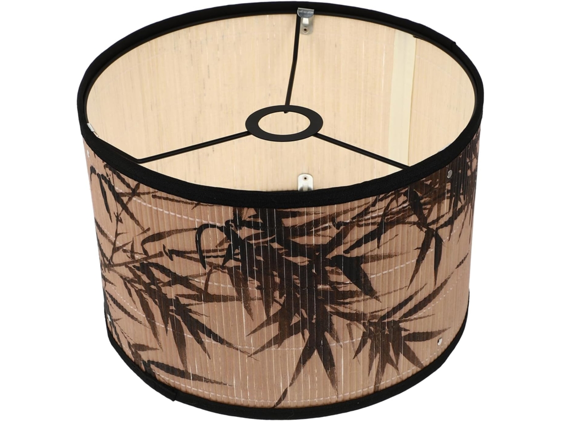 Lámpara de araña decorativa de bambú natural con casquillo E27, de estilo chino, apta para lámparas colgantes y de mesa.