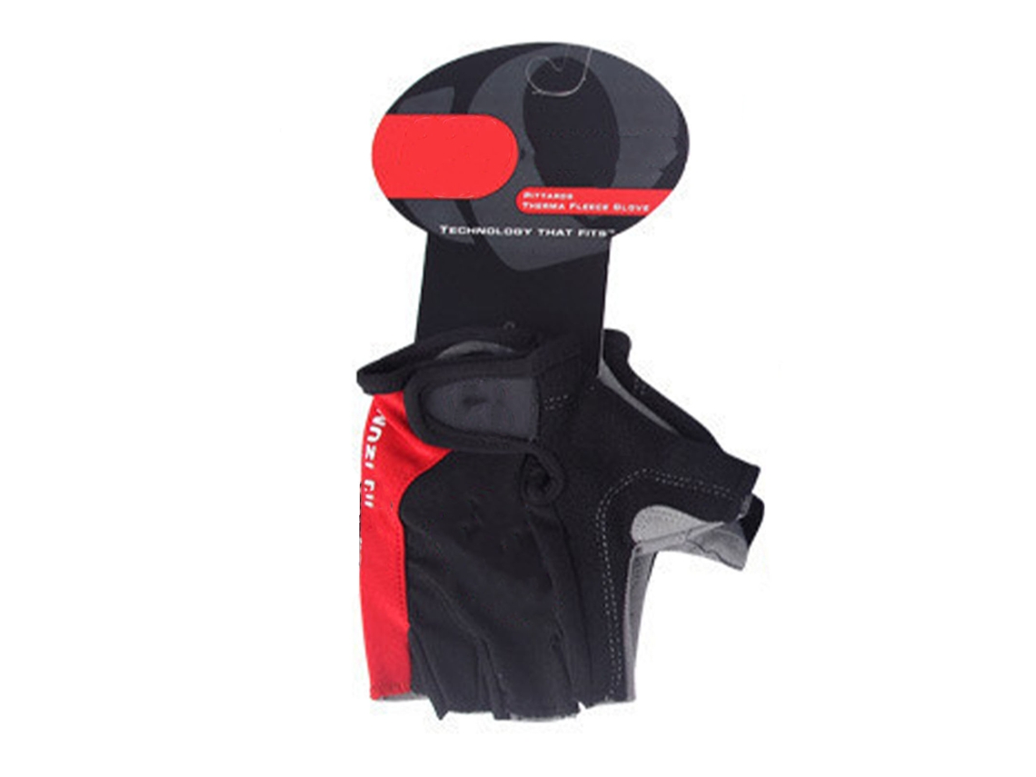 Guantes De Ciclismo Sin Dedos, Rojos, Transpirables, Con Absorción De Impactos, Para Mujeres Y Hombres, Para Actividades Al Aire Libre, Talla Mediana.