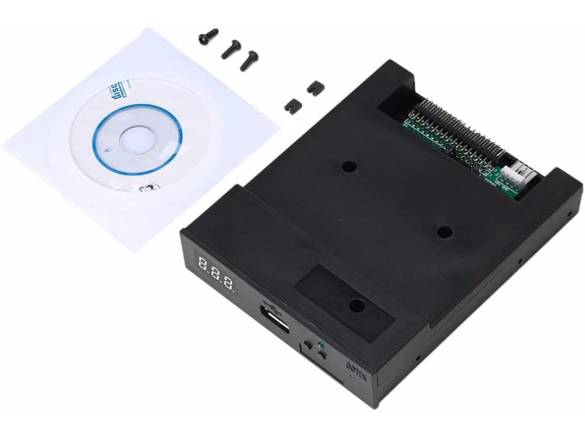 Teclado emulador de unidad de disquete USB SSD Sfr1m44 U100k negro de 3,5 pulgadas y 144 MB Korg Gotek SFUSHOS