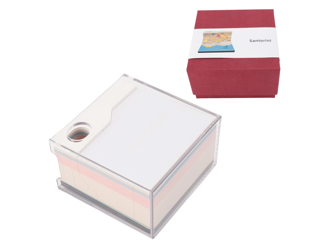 2026-notas Adhesivas 3d Santorini Bloque De Notas Desplegable Multifuncional Para Escritorio Regalo De Cumpleaños