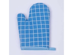 2026da-guantes De Horno De Algodón Y Lino, Estilo Simple, Aislamiento Térmico, Antiquemaduras, Para Hornear (cuadrícula Azul)