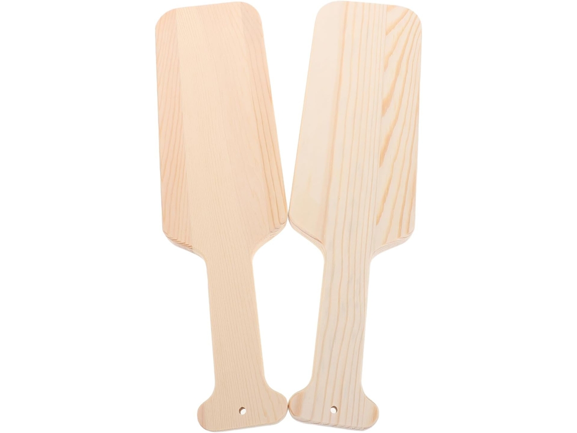 Juego De 2 Paletas De Madera Cruda Sin Pintar Para Fraternidad