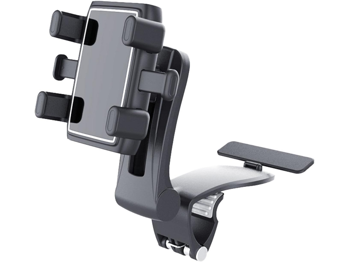 Soporte de teléfono para salpicadero de coche con clip, soporte seguro para salpicadero, riel deslizante, accesorios de instalación Jortmrd