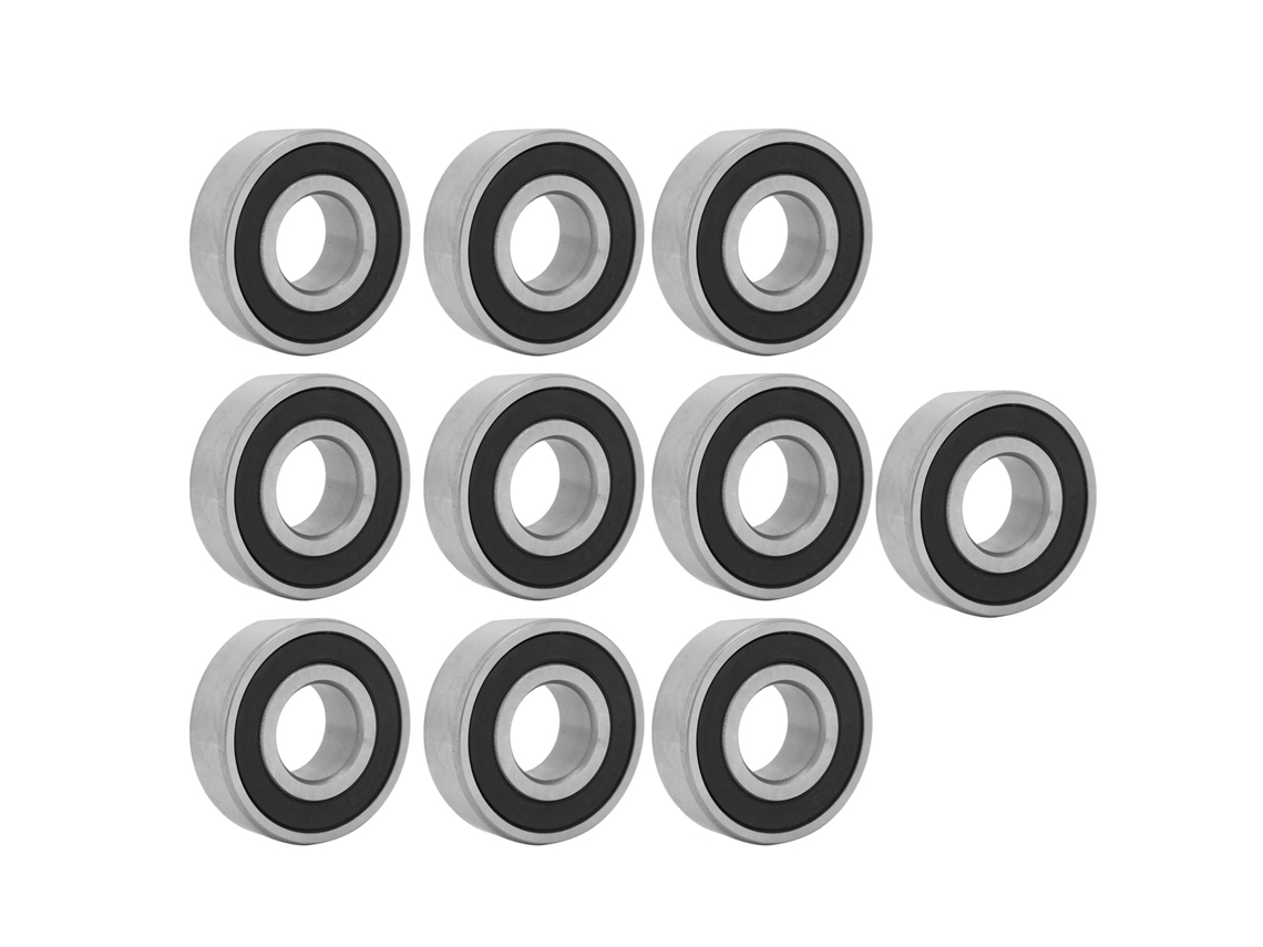 10 Piezas Rodamiento De Bola De Ranura Profunda 6203rs Acero 17mm