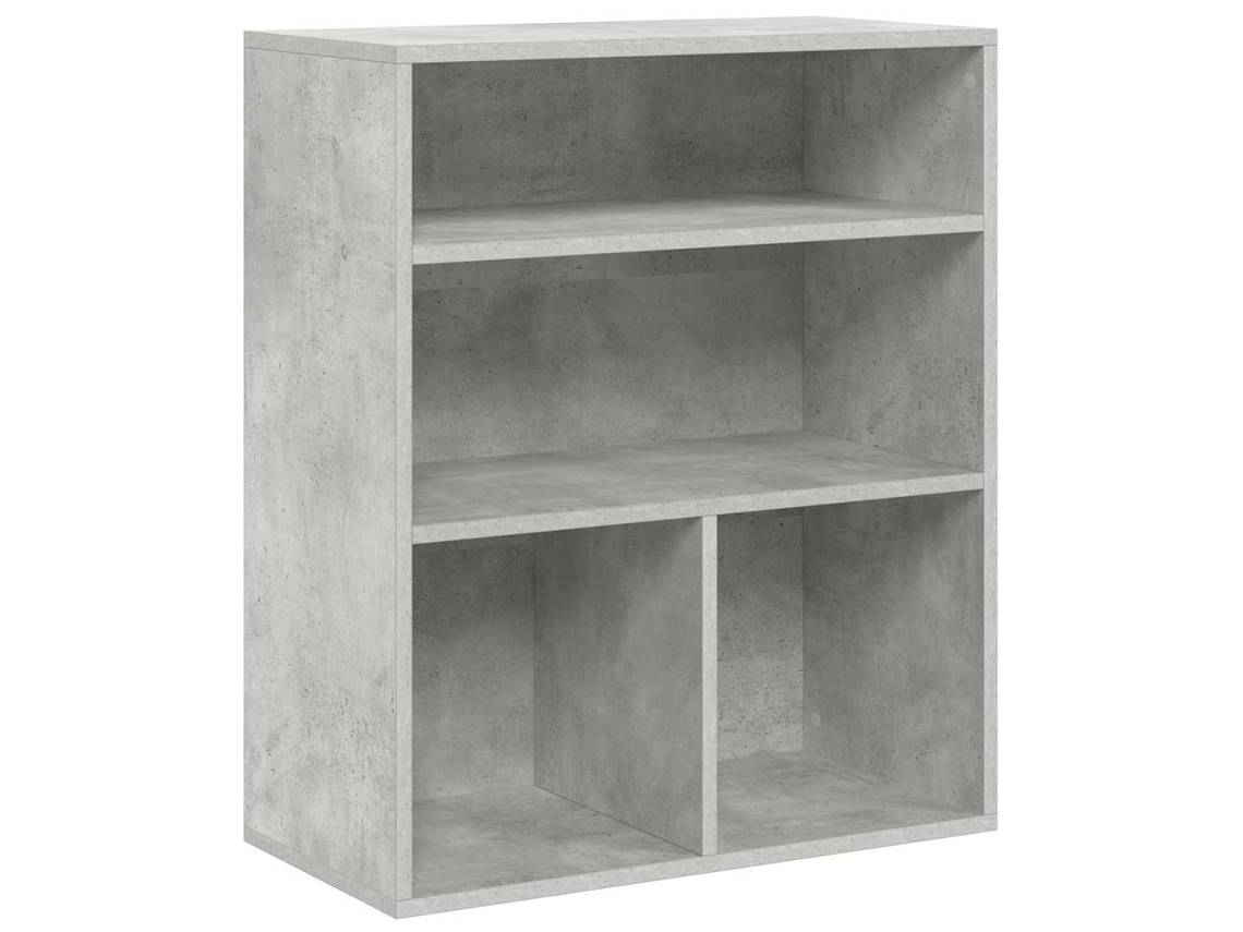 Maison Exclusive - Estantería Madera Contrachapada Gris Hormigón 60x30x71,5 Cm
