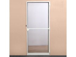Porta de batente de rede mosquiteira - H220 cm x L100 cm - Alumínio branco