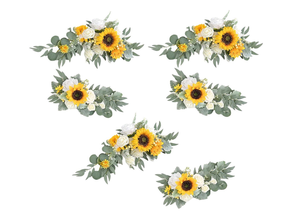 Guirnalda de flores artificiales, 3 escenas de Slowmoose amarillas