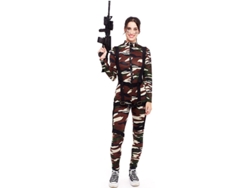 Disfraz de Mujer PARTILANDIA soldado de las fuerzas especiales de camuflaje (Tam.: S)